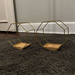 Two Octagon Wall/Shelving Fixture